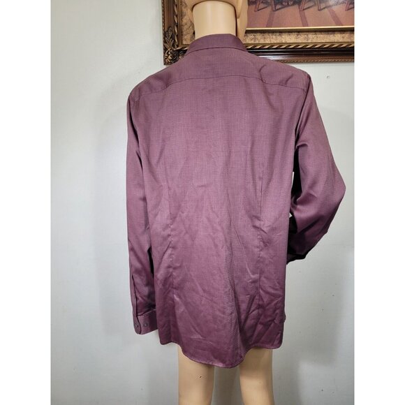 Perry Ellis Mens Shirt Size 2XLT Tall Button Up  Long Sleeve casual Slim Fit (32 - Picture 6 of 11